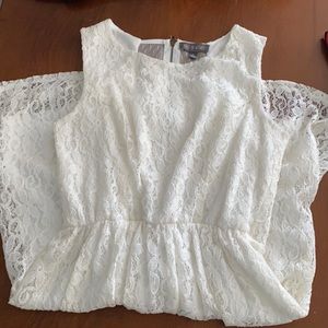 White lace dress